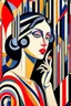 Placeholder: selective ignorance; Avant-garde; Film Noir; Art Deco; Natalia Goncharova; surrealism; Dynamic Cubism