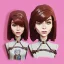 Placeholder: anna wintour with brown hair, lego, steampunk