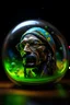 Placeholder: hyper real oil painting portrait of psychedelic snoop dog showering himself inside a sphere in slimy bubbles and gelatinous background, zeiss prime lens, bokeh like f/0.8, tilt-shift lens 8k, high detail, smooth render, down-light, unreal engine, prize winning