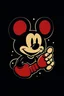 Placeholder: "Design an AI logo featuring the iconic Mickey Mouse cat. Capture the charm and playfulness of the beloved character's glove. Emphasize the gloved hand's unique silhouette and convey the whimsical spirit of Disney's Mickey Mouse."