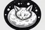 Placeholder: drawing cat sleeping on the moon