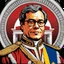 Placeholder: President of Colombia Gustavo Petro linear drawing colors red white and yellow hyper-detailed 8k