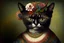 Placeholder: antropomorphic Frida Kahlo cat