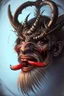 Placeholder: a Cray-Pas portrait of Krampus