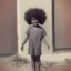 Placeholder: Black Christiana 6years old with afro hair