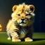 Placeholder: pixar art style of cute fat baby lion in natural environment, monotone color, full body, by mobeius, au naturel, hyper detailed, digital art, trending in artstation, cinematic lighting, studio quality, smooth render, unreal engine 5 rendered, octane rendered, art style by klimt and nixeu and ian sprigger and wlop and krenz cushart