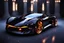 Placeholder: dark fantasy, flames, sparkles, concept supercar