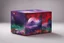 Placeholder: beautiful paintings of purple and green space on red rectangular box