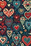 Placeholder: Folk Art Hearts