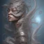 Placeholder: sango fantasy, fantasy magic, intricate, sharp focus, illustration, highly detailed, digital painting, concept art, matte, artgerm and paul lewin and kehinde wiley, masterpiece sexy lips Asian afro lips black African lady body mermaid Dragon head silver bright rain lady outer space pretty skull head