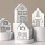 Placeholder: A picture of folded paper houses, the houses, clean and serene vibe.