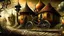 Placeholder: Old Bicycle. Small town