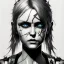 Placeholder: Style Yoji Shinkawa,dark angel,singer Danish MØ face,