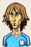 Placeholder: Luka Modric Croatian soccer player cartoon 2d