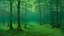 Placeholder: A bluish green forest filled with bugs painted by Birge Harrison