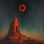 Placeholder: gnostic Fever Dream, matte oil painting, Surreal horror style by Zdzislaw Beksinski, abstract geometries by Tracey Adams, madness in escrow, night fever, unsettling, juxtaposition of the uncanny and the banal, solar eclipse