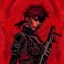 Placeholder: beautiful punk girl, hyper detailed, hyperdetailed, intricately detailed, illustration by <kilian eng> <Yoji Shinkawa>, darkred tones,