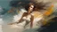 Placeholder: Aphrodite :: digital matt painting with rough paint strokes by Jeremy Mann + Carne Griffiths + Leonid Afremov, black canvas