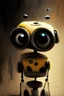 Placeholder: EVE from Wall-E Movie in the style of Tim Burton.