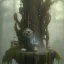 Placeholder: a fairy fountain, scary, steam punk, realistic, made in octane, cinematic, ultra-realistic, extremely detailed octane rendering, 8K, VRAY Super Real ar 2:3, dof photorealistic futuristic 50mm lens hard lighting dark gray tintype photograph, realistic lighting, sepia color