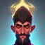 Placeholder: Portrait of a 35 year old weird warlock