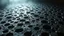 Placeholder: Topography of metallic holes, diffuse light filtering through oxidized layers, atmosphere of future archaeology.
