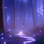 Placeholder: Colorful bioluminescence plants in forest, crystals and glowing path, fireflies, Pandora planet at night, stars night, detailed, high contrast, 8k high definition