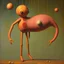 Placeholder: embalming biomorphic puppet osmosis, out of proportion sci-fi, surreal, by Joan Miro and Yves Tanguy and Pawel Kuczynski, mind-bending digital oil painting, asymmetric, disaffected personality disorder, UV reactive warm colors,