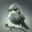 Placeholder: A cute Grey and green bird, avatar