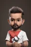 Placeholder: Virat Kohli toddler, dramatic lighting, hyper-realistic, full body, delorean