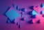 Placeholder: background geometric installation abstract rgb 3D