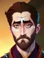 Placeholder: Portrait of a 30 year old strange gay warlock like Jake Gyllenhaal