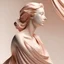 Placeholder: Gloss, fotorealistic, minimalism, luc, elegance, peach and soft colors, Classic art, Canova, curved lines, fashon Model