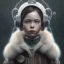 Placeholder: Cyberpunk Portrait of cyborg bird child with brown hair and with cute face, north pole snowy vibe , perfect composition, hyperrealistic, super detailed, 8k, high quality, trending art, trending on artstation, sharp focus, studio photo, intricate details, highly detailed, by greg rutkowski