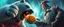 Placeholder: awake within a dream, epic movie poster, polar bear vampire super hero eating thunder swirling melon with thumbs up grabbed by throat vs gnome goblin rock priest zombie war lord, fish eye lense, dimensional rift