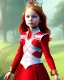 Placeholder: A cute red head child princess