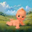 Placeholder: a baby doll like a 19th painting