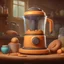 Placeholder: a blender from bakery , an ultrafine detailed painting by senior character artist, featured on polycount, sots art, artstation hd, 2d game art, behance hd