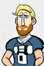 Placeholder: Tim Ream American football player cartoon 2d