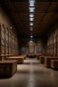 Placeholder: A brown warehouse with clocks designed in Mehndi design painted by the Limbourg brothers