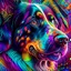 Placeholder: Beautiful anthropomorphic dog colorful art conceptual, amazing artwork, hyper detailed, ultra maximalist quality, 12k