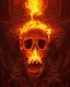 Placeholder: A beautiful highly detailed ornate intricate portrait of a flaming demon skull made of shiny obsidian glass :: reflective, glassy :: subtractive lighting, backlit :: by John William Waterhouse, Greg Rutkowski, HR Giger :: hyperrealistic, hyper detailed, photorealistic :: epic, incredible composition, amazing depth, meticulously composed, 16k resolution concept art :: fantasy magazine cover art