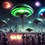 Placeholder: Alien invasion with party fasvors