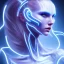 Placeholder: cyberblue, head, woman, portrai, tron