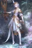 Placeholder: Full body portrait medium shot lady elfgoth chunyu Erokawa woodlandgoth