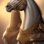 Placeholder: closeup of a beautiful ultra-detailed carousel horse on carousel, 1800s, chiaroscuro lighting , 8k UHD, realistic, matte painting, centered, illustration, muted colors,renaissance, artwork, high-quality, rocco, greg rutowski, howard lyon, brian froud, anne stokes