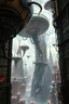 Placeholder: a stunningly weird image of a futuristic metropolis using Salvador Dali's paranoiac-critical method, where buildings and structures appear to melt into the skyline cityscape is filled with floating medusas and mad, twisted metal shapes that interact with the buildings and each other, forming a surreal tableau of a dreamlike reality. neu-steampunk vibe, essence of the scene in a cinematic manner, with dramatic shadows that enhance the distorted perspectives and bizarre mood