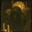 Placeholder: Daguerrotype close up some mysterious figures, odd background, Hieronymus Bosch Max Ernst ambient light, Amano, Botticelli, Alphonse Mucha