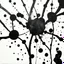 Placeholder: ink splatter abstract art, by Jackson Pollack, white canvas