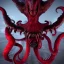 Placeholder: red, monster, tentacles, teeth, horror, detailed, realistic, gore, eyes, 8K, fantasy, scary, demonic, hyperrealism, huge, blood, creature, highly detailed, volumetric lighting, sharp focus, elegant, photorealism, octane render